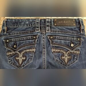 Rock Revival Blue Skinny Jeans Classic Fit -missing The R In Label